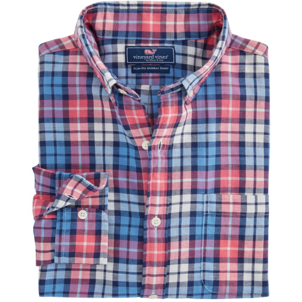 NEVER WORN! Vineyard Vines Marine Plaid Slim